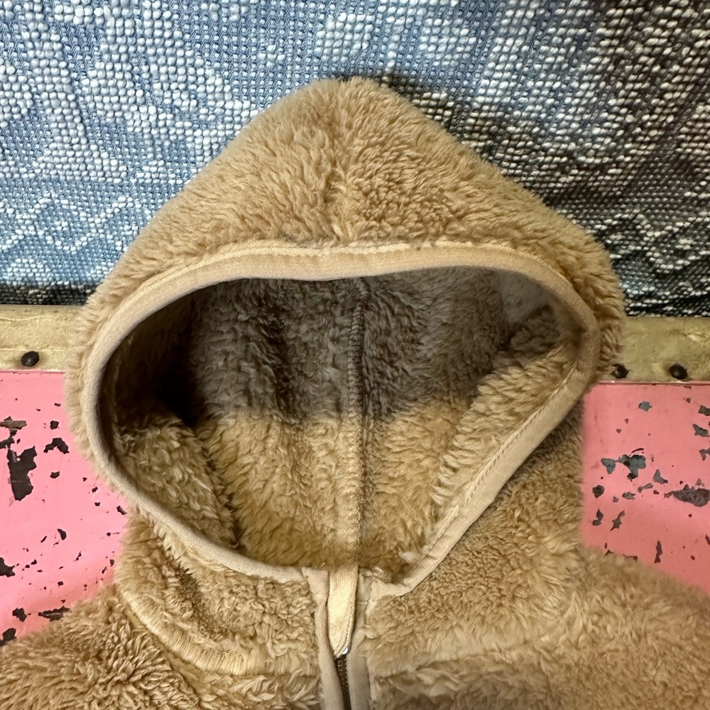 NIKE infant brown fuzzy teddy bear coat sz 12 mo - NWT - Picture 4 of 7